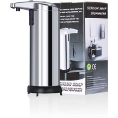 Dozator dispenser metalic de sapun automat  cu senzor infrarosu