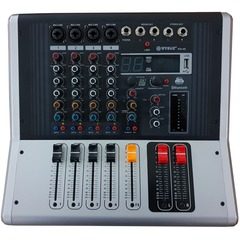 Mixer audio profesional cu amplificare, 4 intrari microfon, USB si 4 canale WVNGR KA-40
