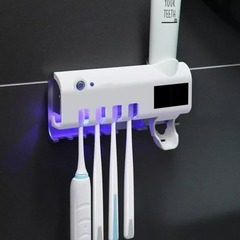 Dozator electric pasta de dinti cu alimentare solara si sterilizator UV