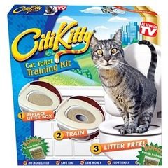 Kit pentru igiena si educarea pisicilor la toaleta Citi Kitty