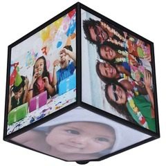 Cub foto rotativ 360 grade cu 6 poze 15 x 15 cm