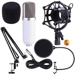 Microfon profesional de Studio Condenser BM-700,cu stand inclus pentru inregistrare