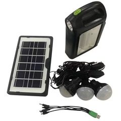 Kit solar portabil CCLAMP CL-02,cu functie Power Bank si 3 becuri incluse