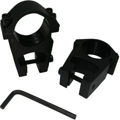 Inele de montura pentru lunete airsoft, 11 mm, metalice, negre